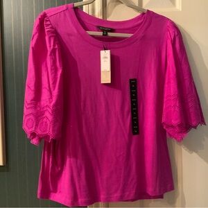 NEW PXL Banana Republic fuchsia blouse is ready for anything you are!